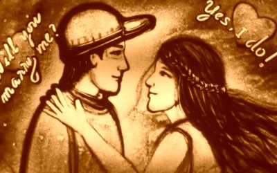 Tranh Cát Đám Cưới Dũng Thủy