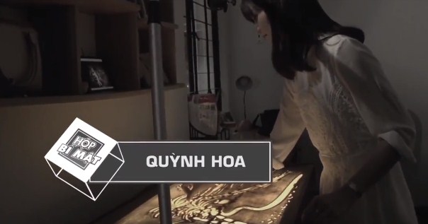 Tranh Cát Quỳnh Hoa Trong Chương Trình “Hộp Bí Mật” Trên Kênh View TV