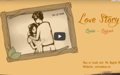 Tranh Cát Đám Cưới Quân – Quỳnh