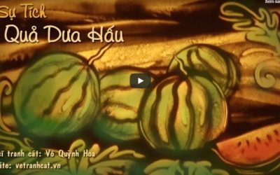 Vẽ Tranh Cát Kể Chuyện Sự Tích Quả Dưa Hấu