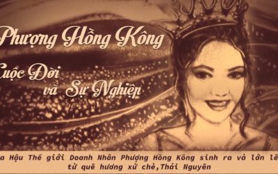 Vẽ Tranh Cát Về Hoa Hậu Thế Giới Doanh Nhân Phượng Hồng Kông