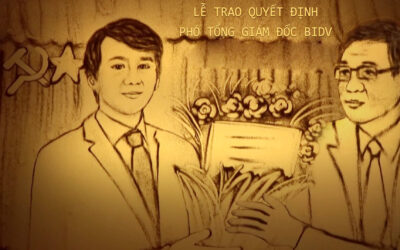 CLIP TRANH CÁT TRI ÂN LÃNH ĐẠO BIDV HÀ THÀNH